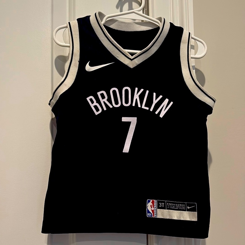 Youth Kevin Durant nba basketball jersey size 3T Brooklyn nets jersey for kids